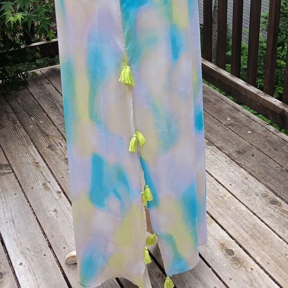 Violet Sky Sheer Swim Sundress Cover - Picture 5 of 13